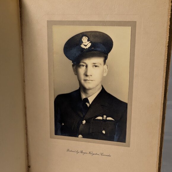 MILITARY AIR FORCE SOLDIER RCAF ANTIQUE CABINET PHOTO CANADA CANADIAN KINGSTON - Picture 9 of 10